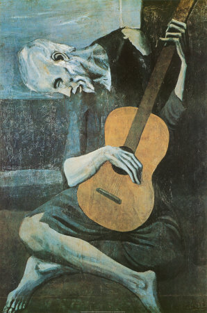 The Old Guitarist, c.1903 Prints by Pablo Picasso