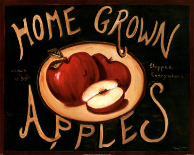 Home Grown Apples Art Print