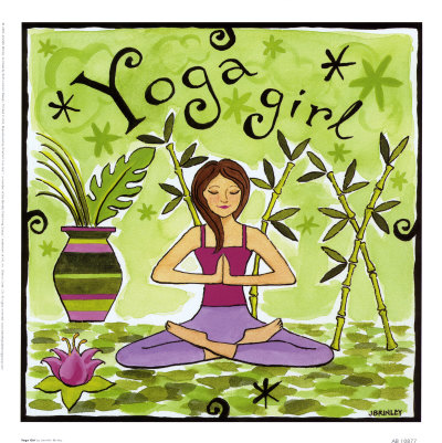 Images Of Yoga. Yoga Girl Art by Jennifer