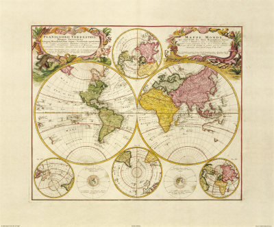 Mappa Mundi (Weltkarte) Kunstdruck weltkarte poster. Mappa Mundi (Weltkarte) Kunstdruck