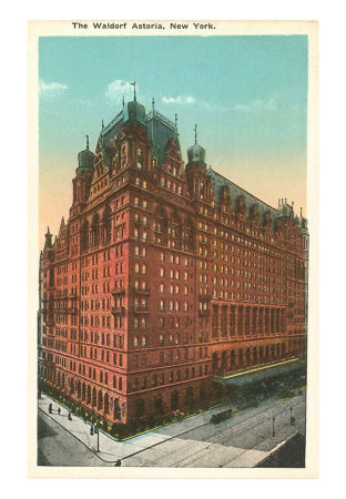 Waldorf-Astoria Hotel, New York City Art Print