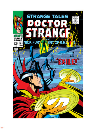 Strange Tales No.168 Cover: Dr. Strange and Yandroth Plastic Sign by Dan Adkins