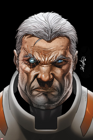 Cable and X-Force 16 Cover: Cable Plastic Sign by Salvador Larroca