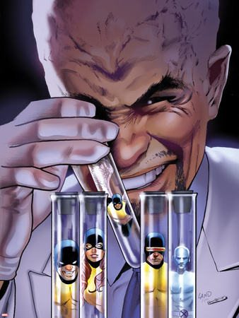 Uncanny X-Men No.531 Cover: Lobe, Beast, Jean Grey, Angel, Cyclops, and Iceman Posing Plastic Sign by Greg Land