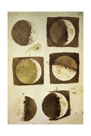 Sidereus Nuncius (Starry Messenger) with Drawings of Phases and Surface of Moon Giclee Print by Galileo Galilei