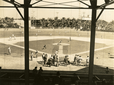 Opening Day of Spring Training for the New York Giants at Miami Field, 1946 Photographic Print