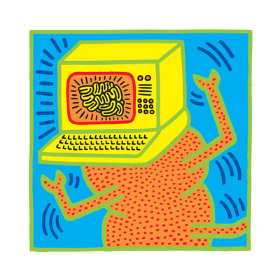 Untitled Pop Art Giclee Print by Keith Haring