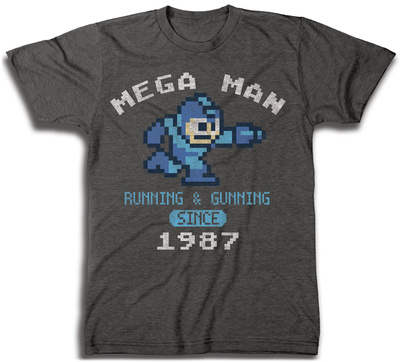 Mega Man- Running & Gunning Since 1987 T-Shirt