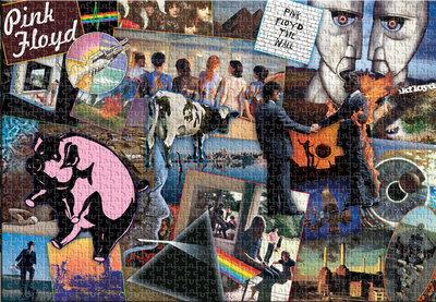 Pink Floyd Collage 1500 Piece Puzzle Jigsaw Puzzle