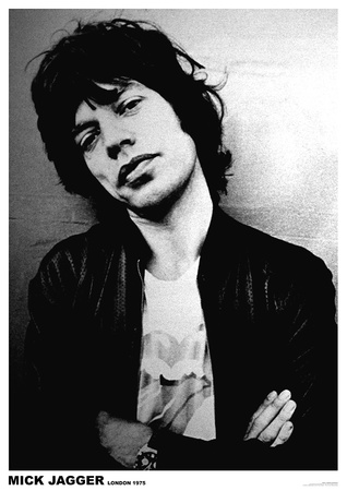Mick Jagger- London 1975 Poster