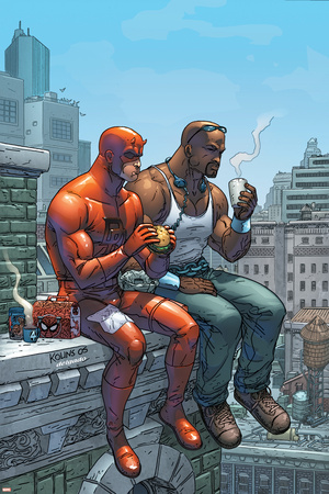 Marvel Team-Up No.9 Cover: Daredevil, Cage and Luke Posters by Scott Kolins