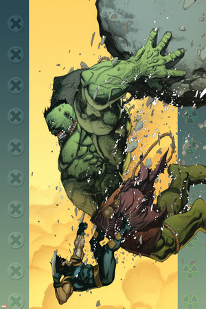 Ultimate Wolverine vs. Hulk No.6 Cover: Hulk and Wolverine Posters by Leinil Francis Yu