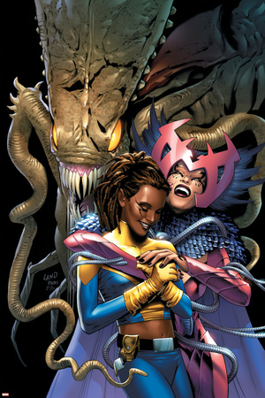 X-Men: The End V2 N4 Cover: Brood, Deathbird, Reyes and Cecelia Print by Chris Claremont