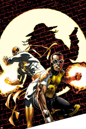 Power Man and Iron Fist No.2 Cover: Power Man and Iron Fist Crouching Prints by Mike Perkins