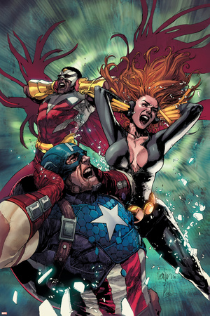 Avengers 15 Cover: Captain America, Black Widow, Falcon Posters by Leinil Francis Yu