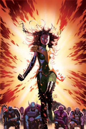 What If Avx 3 Cover: Summers, Hope, Thor, Spider-Man, Wolverine, Cyclops, Phoenix, Storm Prints by Jorge Molina