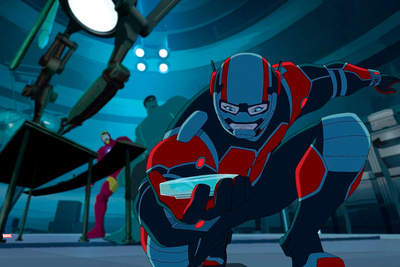 Avengers Assemble Animation Still Featuring Ant-Man, Iron Man, Hulk Posters