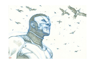 Avengers Assemble Pencils Featuring Falcon Posters