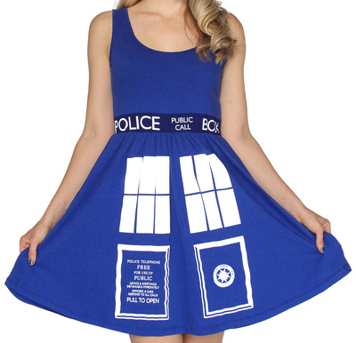 Doctor Who- Tardis Costume Dress Mini Dress