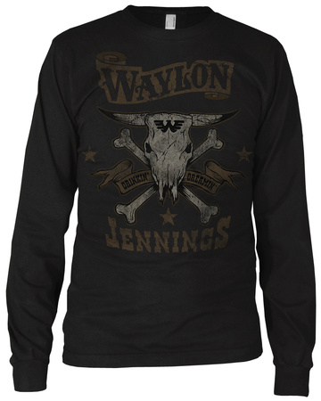 Long Sleeve:  Waylon Jennings- Drinkin and Dreamin T-shirts