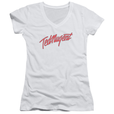 Juniors: Ted Nugent- Clean Logo V-Neck Shirts