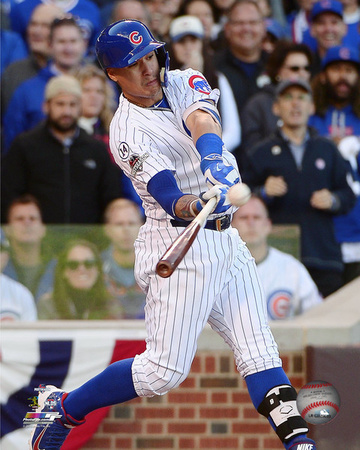 Javier Baez hits a three-run Home Run Game 4 of the 2015 National League Division Series Photo