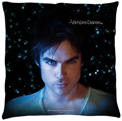 Vampire Diaries - Damon Eyes Throw Pillow Throw Pillow