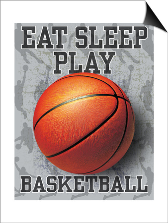 Eat Sleep Play Basketball Prints by Jim Baldwin