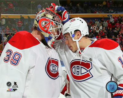 Mike Condon & Brendan Gallagher 2015-16 Action Photo