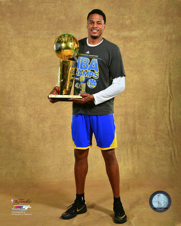 Brandon Rush with the NBA Championship Trophy Game 6 of the 2015 NBA Finals Photo