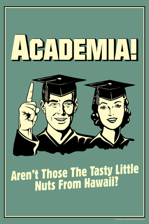 Academia Tasty Nuts From Hawaii Funny Retro Poster Posters by  Retrospoofs