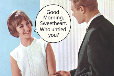 Good Morning Sweetheart Who Untied You Funny Poster Posters by  Ephemera