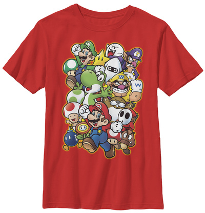 Youth: Super Mario- Character Parade T-shirts