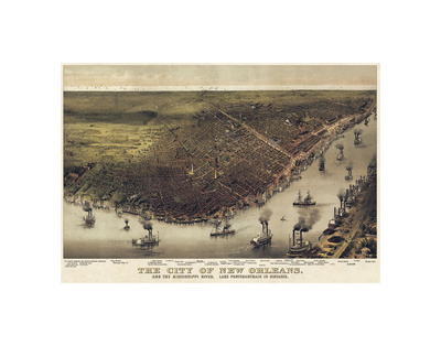 The City of New Orleans, Louisiana, 1885 Prints by  Currier & Ives