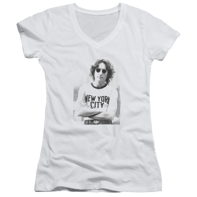 Juniors: John Lennon- New York City V-Neck Shirts!