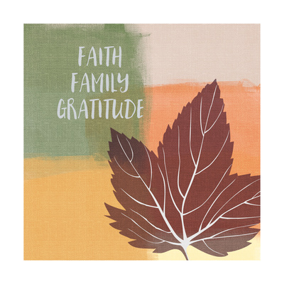 Faith Family Gratitude Prints by Linda Woods