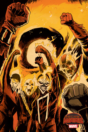 Marvel Secret Wars Cover, Featuring: Ghost Rider Posters