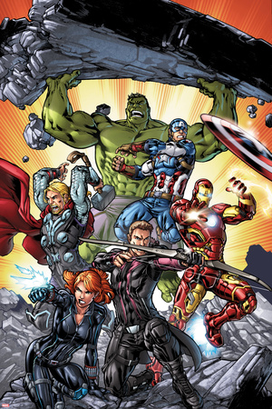 Avengers: Operation Hydra No. 1 Cover, Featuring: Black Widow, Hawkeye, Iron Man, Captain America Prints by Michael Ryan