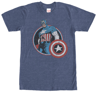 Captain America- Distressed Classic T-shirts