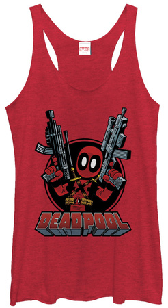 Juniors Tank Top: Deadpool- Ready For Action Shirts