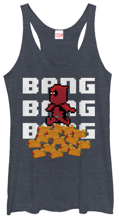 Juniors Tank Top: Deadpool- Pixels T-shirts