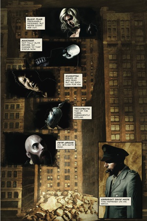 Zombies vs. Robots - Comic Page with Panels Poster by Menton Matthews III