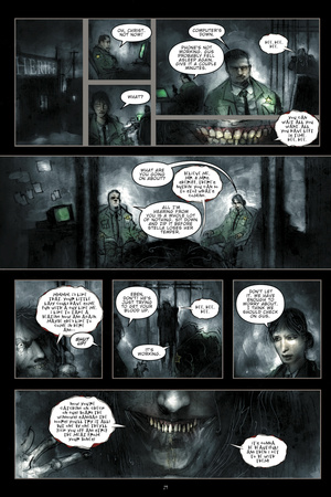 30 Days of Night - Comic Page with Panels Photo by Ben Templesmith