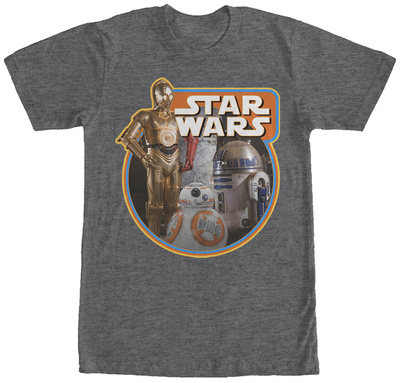 Star Wars The Force Awakens- Droid Trio T-shirts