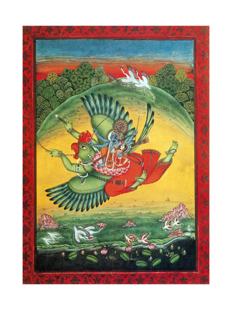 Garuda, the Vahana of Lord Vishnu Giclee Print by  Science Source