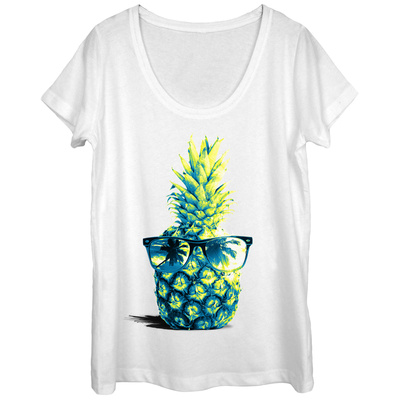 Womans: Chillaxin Pineapple Scoop Neck Shirts