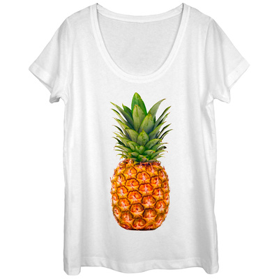 Womans: The Pineapple Scoop Neck Shirts