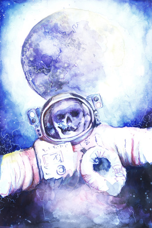 Deceased Astronauts in Space Prints by  viktoria