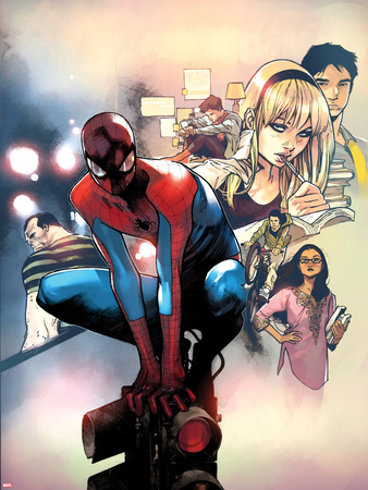 Spidey No.2 Cover, Featuring Flint Marko, Spider-Man, Peter Parker and Gwen Stacy Prints