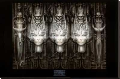 H.R. Giger (Li II) Art Poster Print Stretched Canvas Print!